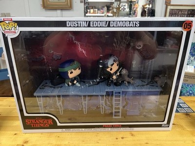 Funko Pop! Moments Deluxe-Stranger Things-Dustin/Eddie/Demobats #05 Phase Three