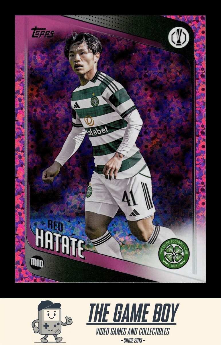 2025-26 Topps UEFA Club Competitions Pink Holo Foil #40 Reo Hatate