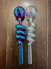 5.75” Aqua Globe Plant Watering Glass Bulb Pipe Coil 2PK Random Colors