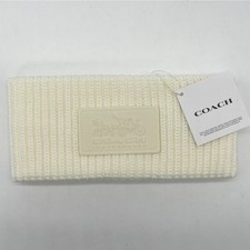 NWT Coach Knit Headband Cream O/S One Size
