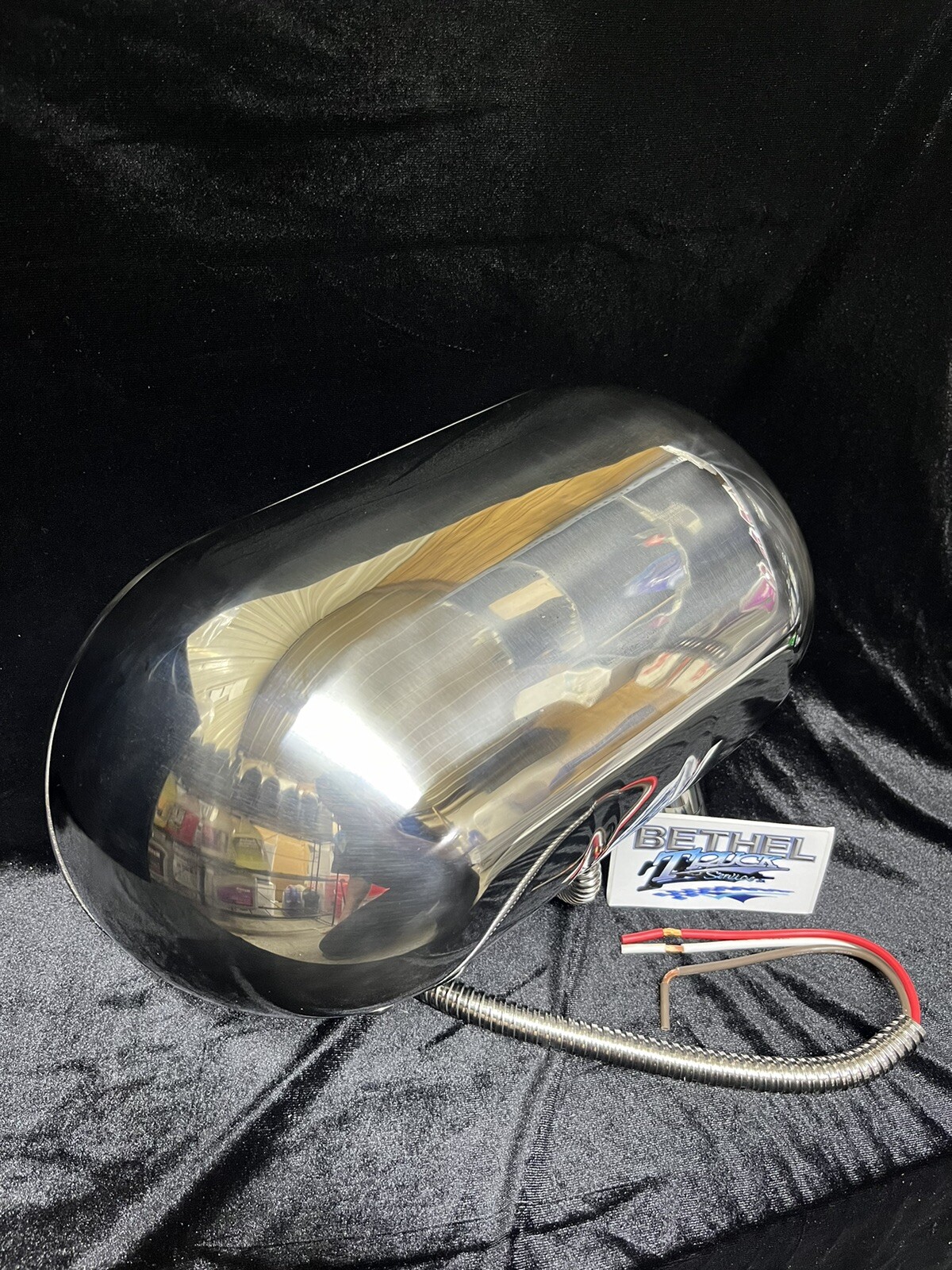 Peterbilt 359 Style Dual Headlights Stainless Steel Complete with Bracket Kit