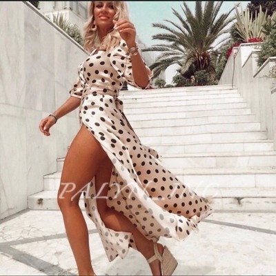 Midi Dress Collection Zara Robe Pois Zara Longue Foulard De Tête