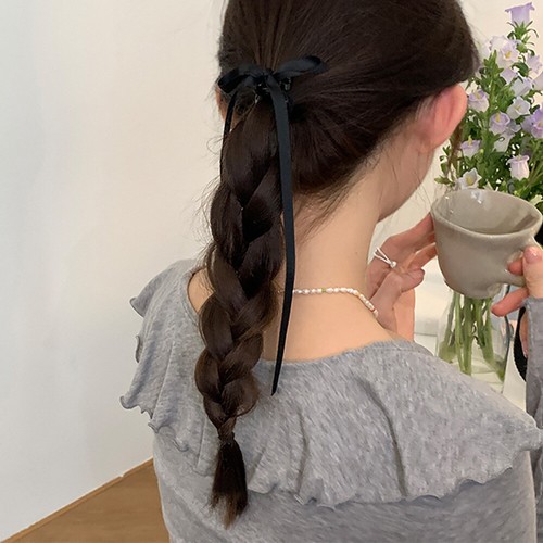 Womens Hairpins Bow Hair Clips Girls Ribbon Bowknot Claw Tassel Long Hair Dec ∮ - Picture 8 of 28