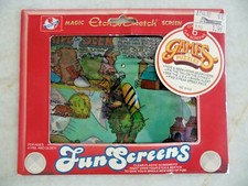 Vtg Etch A Sketch Magic Reusable Fun Screen Lot of 7 Golf Pikes Peak Shark State