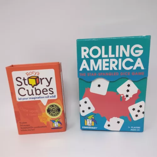 Gamewright Games: Rolling America & Rory's Story Cubes, Age 8+