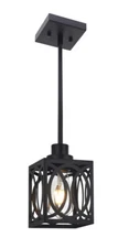 LauxaL Modern Farmhouse Mini Pendant Lighting One Light Chandelier Industrial