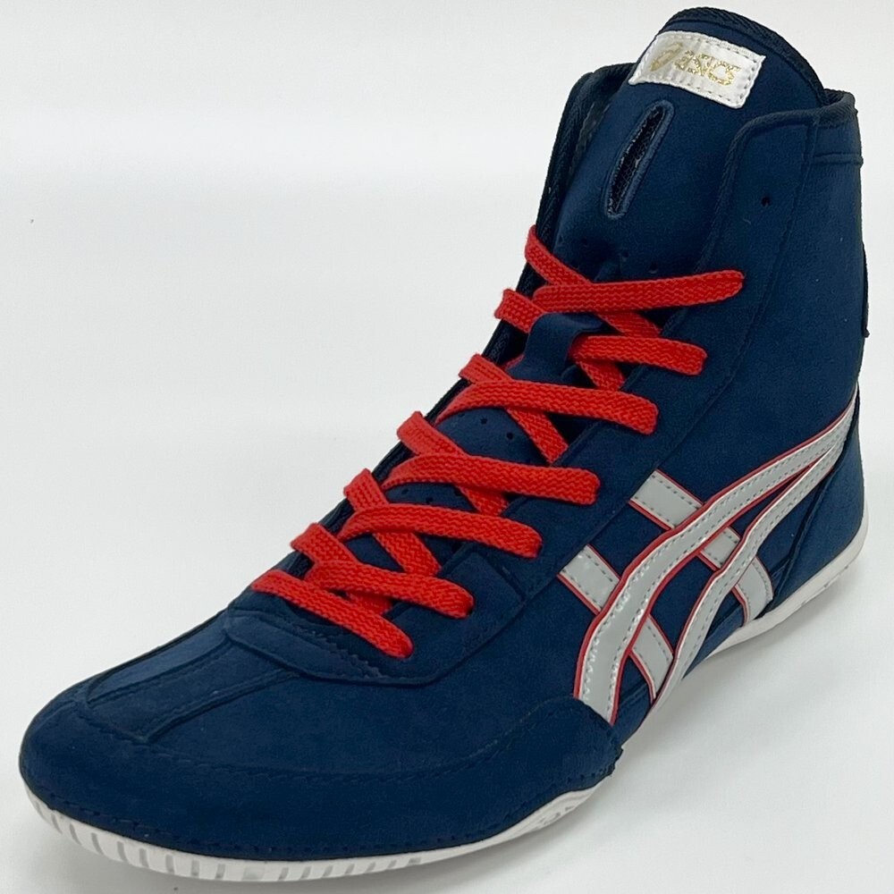 ASICS Wrestling Shoes 1083A001 Navy x SilverGrey red Successor to