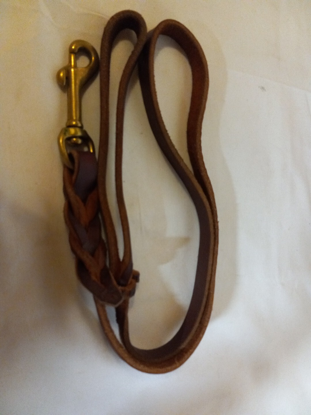 2 Handmade Leather Dog Leads ⅜x72" & ½x36". Cow Leather Very Durable