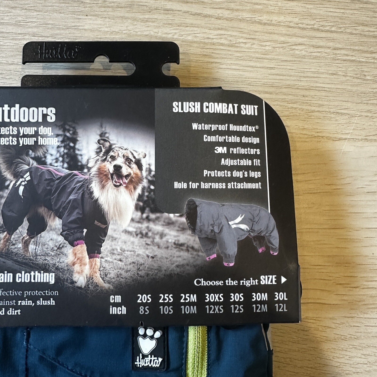 Hurtta Outdoors Slush Combat Suit Dog Rain Coat Border Terrier Juniper