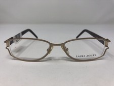 Laura Ashley Eyeglasses Frame ROSETTA CHAI 49-17-125 Gold/Maroon Full Rim FN62