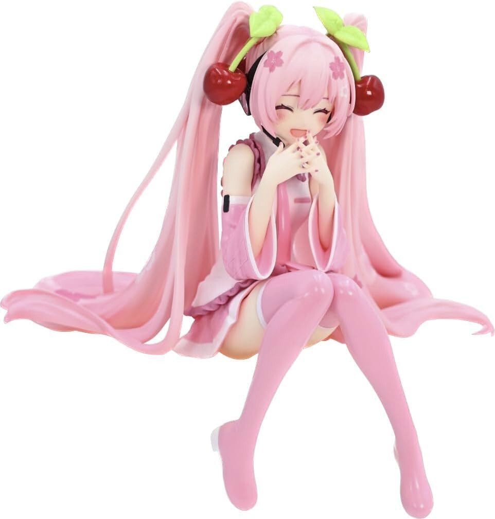 Japan Authentic Hatsune Miku Noodle Stopper Figure Sakura Miku