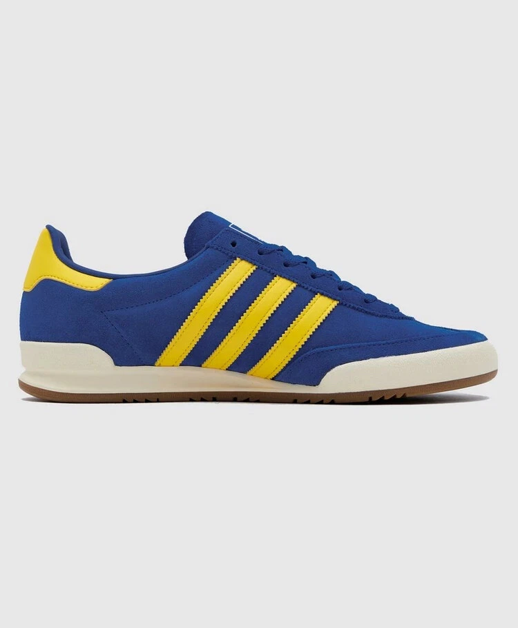 Adidas Originals Jeans Royal Blue Suede u0026amp; Yellow Stripes (UK 7.5)  BNIBWT | eBay