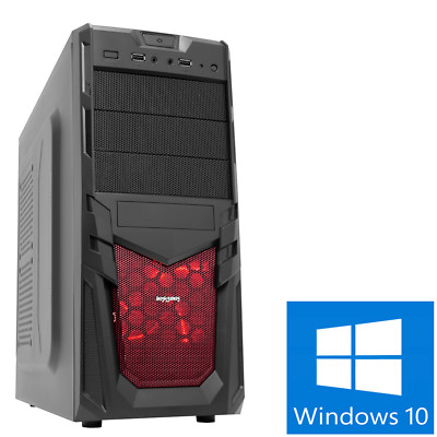 Megaschneller AMD Quad-Core 3,8 8 GB 1 TB Gaming-Desktop-PC Computer Windows 10 VENOM