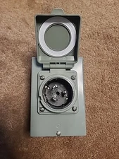 WELLUCK 30 Amp Generator Inlet Box - NEMA L14-30P Power Inlet Box for 3R 4-Prong