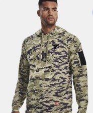 Men's Under Armour Project Rock Fleece Hoodie Veterans Day Camo 1373582 289 sz S