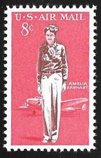 US #C068 MNH 1963 Amelia Earhart Lockheed Electra Airmail