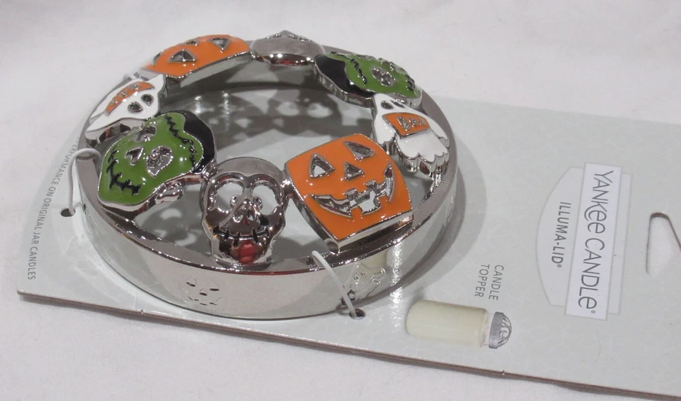 Yankee Candle Illuma-Tapa Vela Tarro Topper J/T Halloween VOLVER A LO BÁSICO calabaza Foto 3 de 4