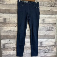 Madewell Women's Dark Wash Jegging with Back Zip and Snap