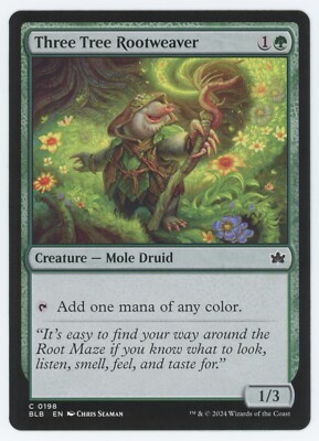 Three Tree Rootweaver - 0198 - Bloomburrow MTG (BLB) - C - Regular