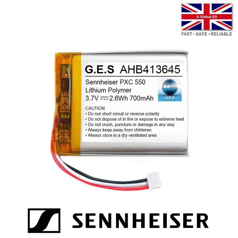 Batería recargable Sennheiser PXC 550 - 3.7V 700mAh LiPo AHB413645PCT