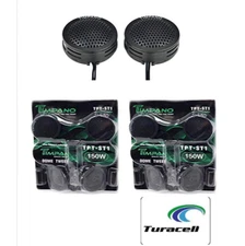 4 TIMPANO ST1 1" Dome Tweeter,Car Audio 150 W Max 4 Ohms 2 Pair NEW!