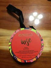 Spongelle FLOWER CHILD ROSE Infused Bath Shower Body Buffer Sponge 3 Oz New