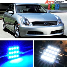 13 x Premium Blue LED Lights Interior Package Kit for 03-06 Infiniti G35 + Tool