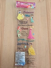 Disney PRINCESS Phrase  scrapbooking stickers 