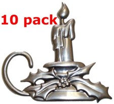 Metal Stamping Candle Holly Christmas Holiday Crafts STEEL .020" Thickness M30