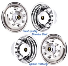 16 Ford F350 8 Lug Stainless Steel Bolt On Wheel Simulator Rim Liner Covers 16 Ford F350 8 Lug Stainless Steel Bolt On Wheel Simulator Rim Liner Covers