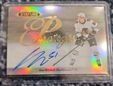 2020-21 Upper Deck Stature Ian Mitchell Proteges Rookie Auto RC #P-16 Blackhawks