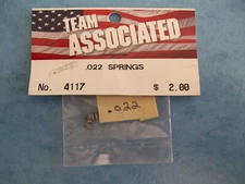 VINTAGE TEAM ASSOCIATED 4117 SHOCK SPRINGS .022 RC10L RC12L ASC4117 OPEN PACKAGE