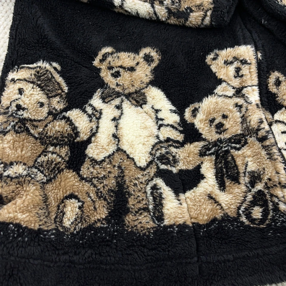 Chaqueta Suéter Vintage Cobblestone Canyon Polar Oso de Peluche AOP EE. UU. 90s Todo Foto 4 de 4