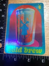Dutch Bros Coffee Sticker OG Old School Rare Cold Brew Reflective Finish 48