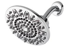 2 PAK Waterpik Ritz 7 Setting Drenching Rain Shower Head. It has a large and ...
