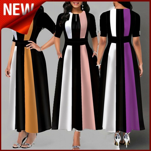 Vestidos Elegantes Largos Ropa De Moda Para Mujer Casuales De Fiesta | eBay