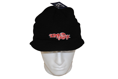 LINKIN PARK EMBROIDERED JAPANESE LOGO BILLED BEANIE CAP HAT NEW