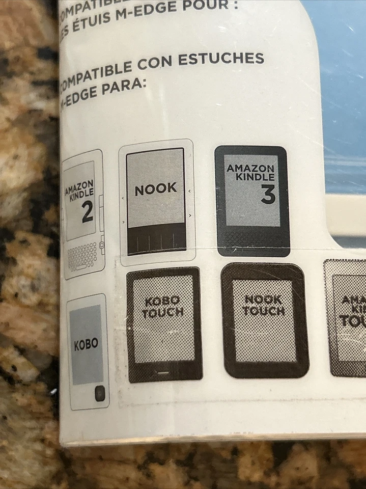 M-Edge e-Luminator eReader Book Light White Compatible With Nook Kindle New Foto 3 de 4