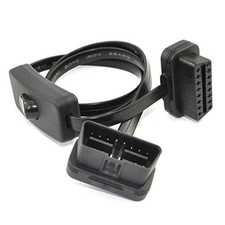 OBD 2 Cable Cord,Ultra Slim 16 pin M/F OBDII Extension Cable with Power