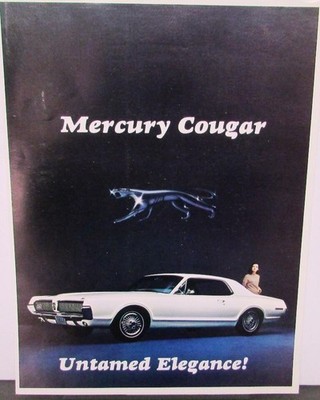 1967 Mercury Cougar 289 GT Sales Folder Oversized Original