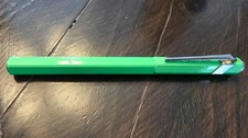 Caran d'Ache 849 Flourescent Green fountain pen, M steel nib, PreUsed