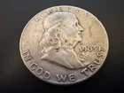 1963 D FRANKLIN HALF DOLLAR Denver Mint MARK VG COND 90% Silver!