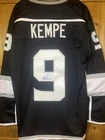 Autographed/Signed Adrian Kempe Los Angeles LA Black Hockey Jersey JSA COA