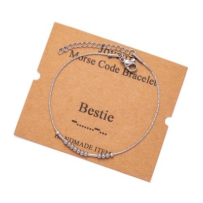 Bestie Morsecode Armbänder für beste Freundin Mutter Kollegin Schwester Tochter Inspira