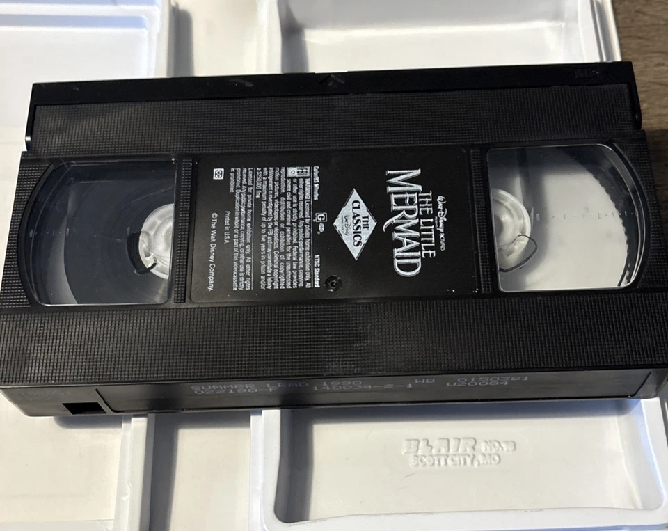 Walt Disney The Little Mermaid VHS Black Diamond Edition Original Cover Banned - Image 4 of 4