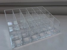 Tiered Lipstick Lipgloss Display Case Clear Acrylic Makeup Organizer Storage