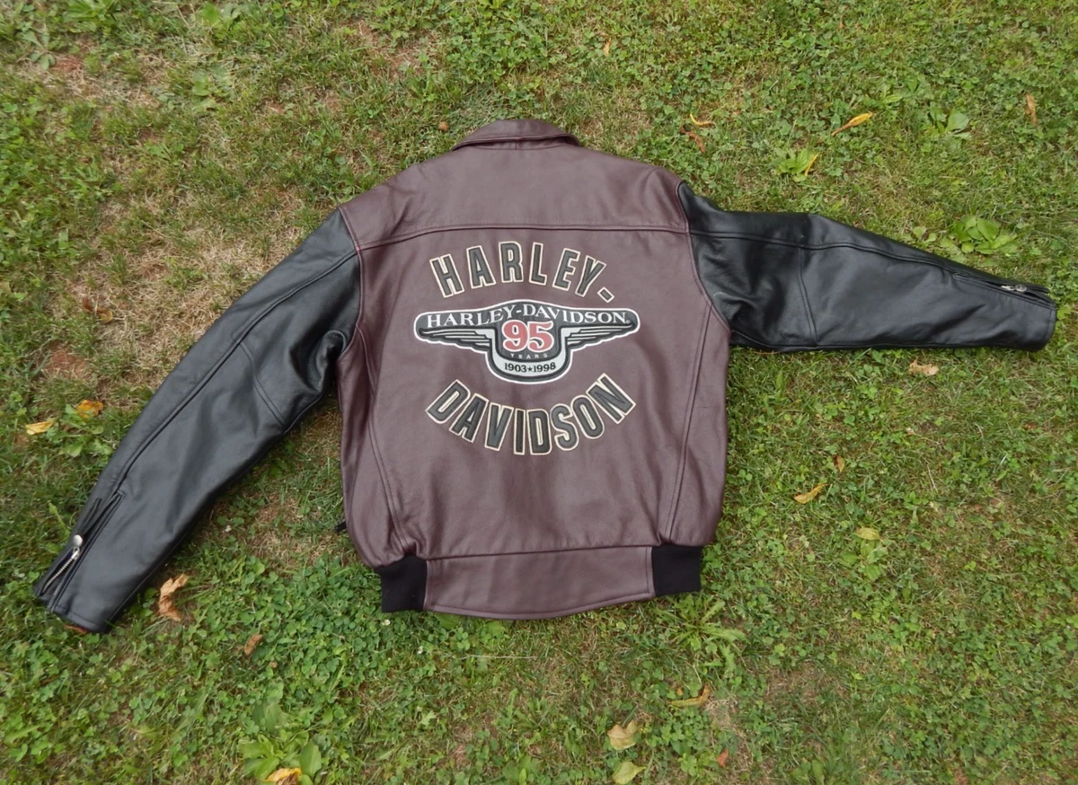 Harley Davidson 95th Anniversary Leather Jacket for sale - eBay