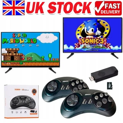 4K HDMI TV Game Stick Console Built-in 4GB 4600 Retro Games 2 Wireless Gamepad