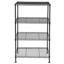 High Quality 4-Tier Adjustable Storage Shelving Unit Organizer Wire Rack Metal