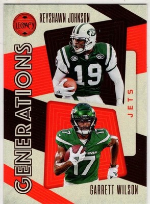 2023 Panini Legacy Keyshawn Johnson/Garrett Wilson No. GEN-4 New York Jets